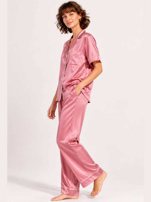 Cameo Satin Pajama Set