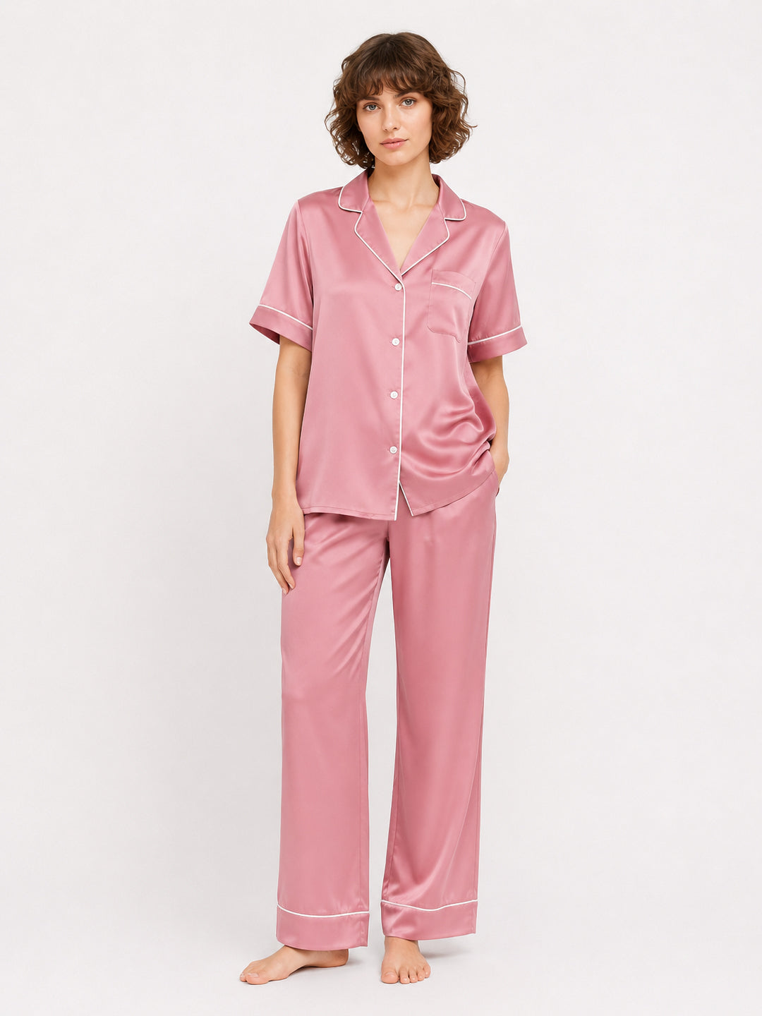 Cameo Satin Pajama Set