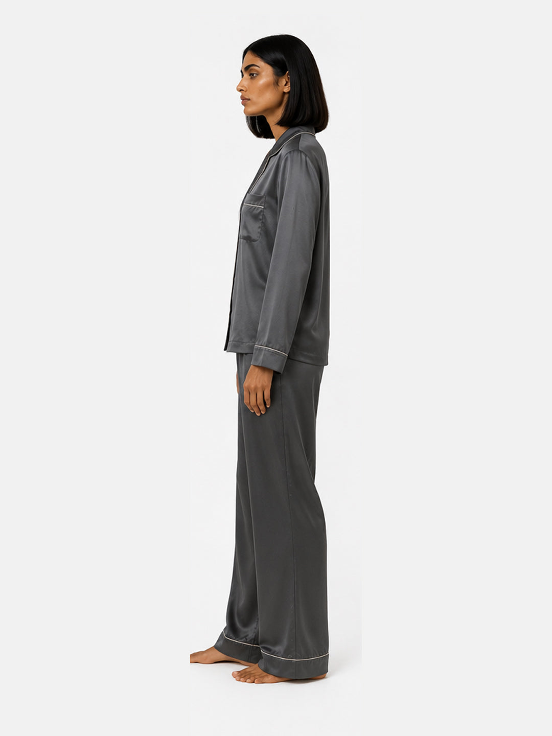 Mercure Satin Classic Pajama Set