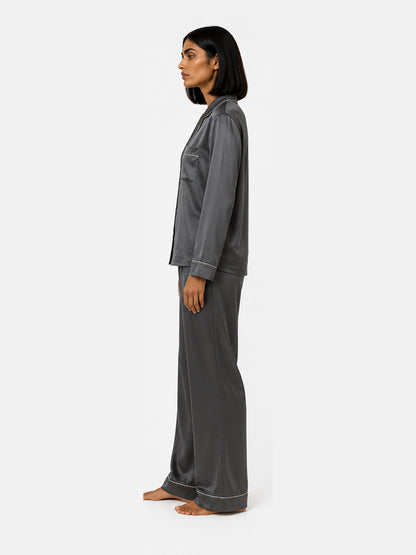Mercure Satin Classic Pajama Set