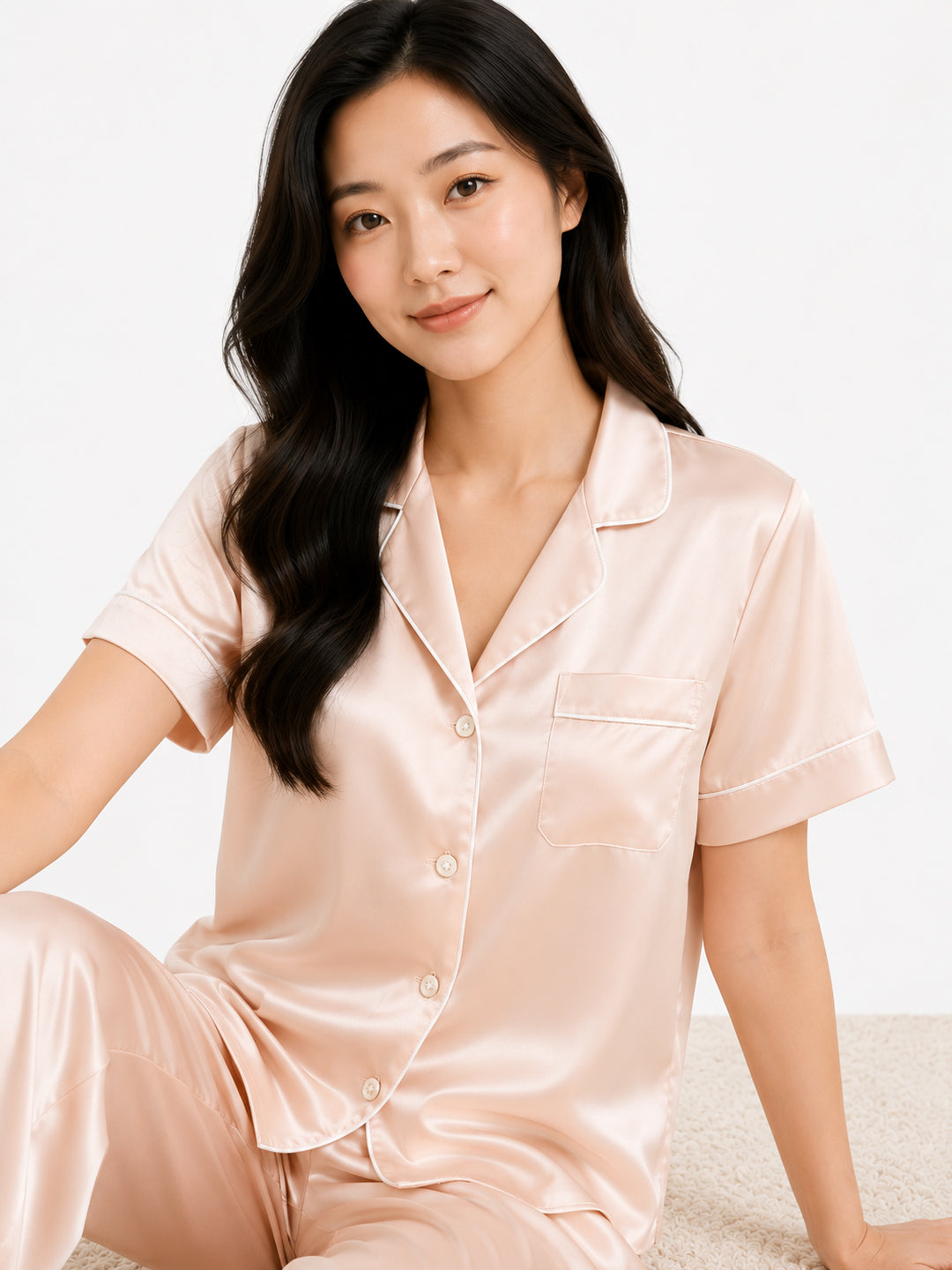 Brume Satin Pajama Set