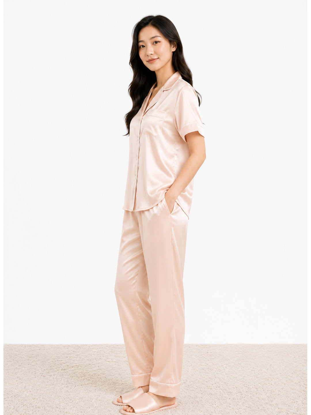Brume Satin Pajama Set