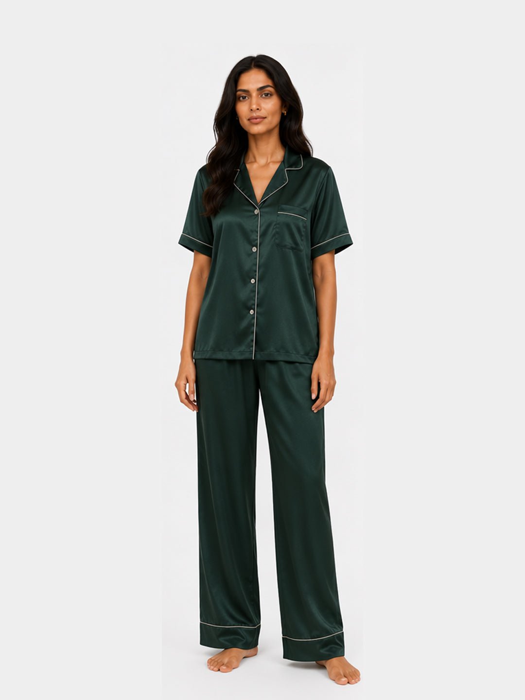 Laurel Satin Pajama Set