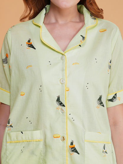 Birdie Brunch Cotton Pajama Set