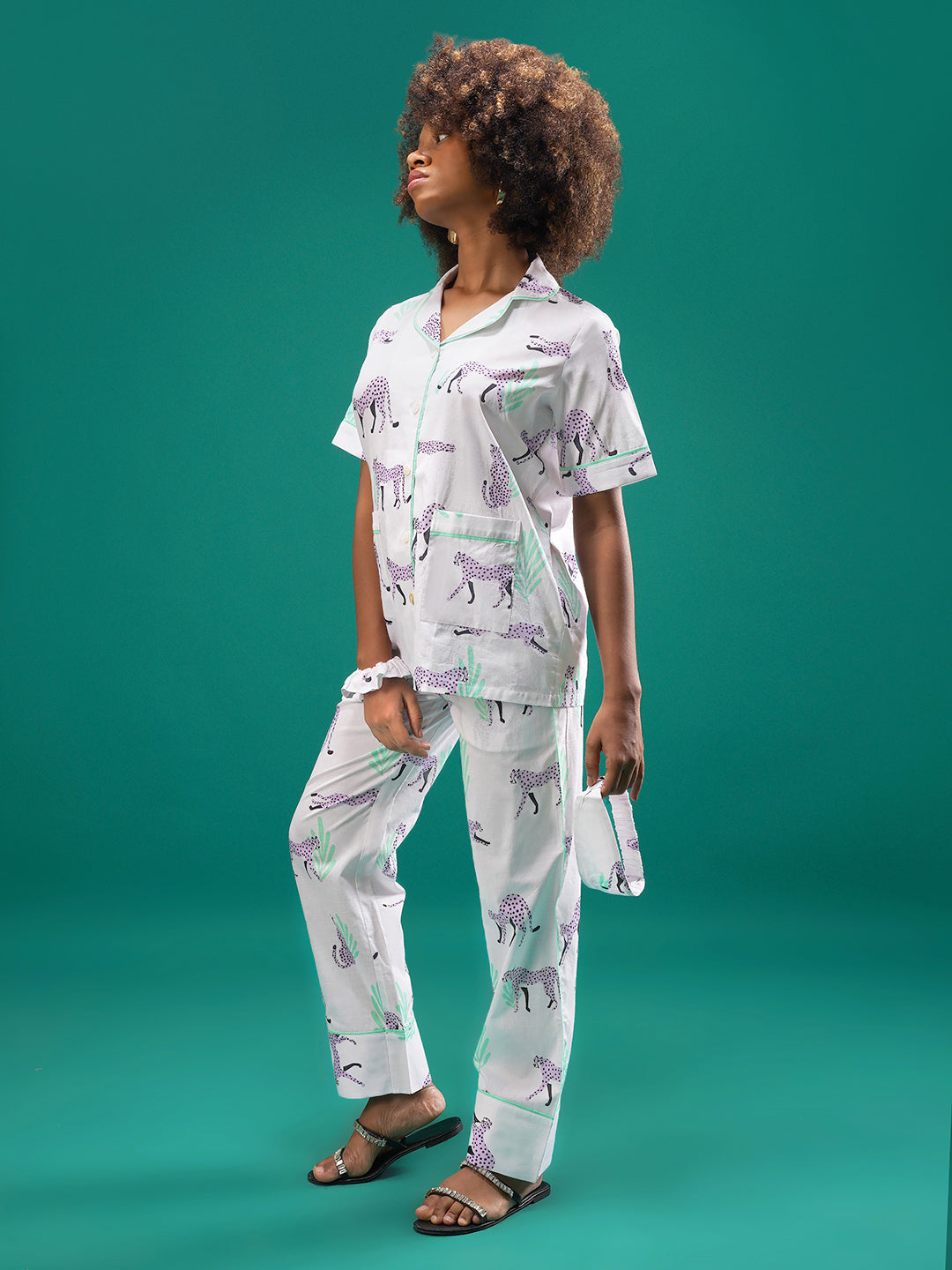 Wild Mauve Cotton Pajama Set