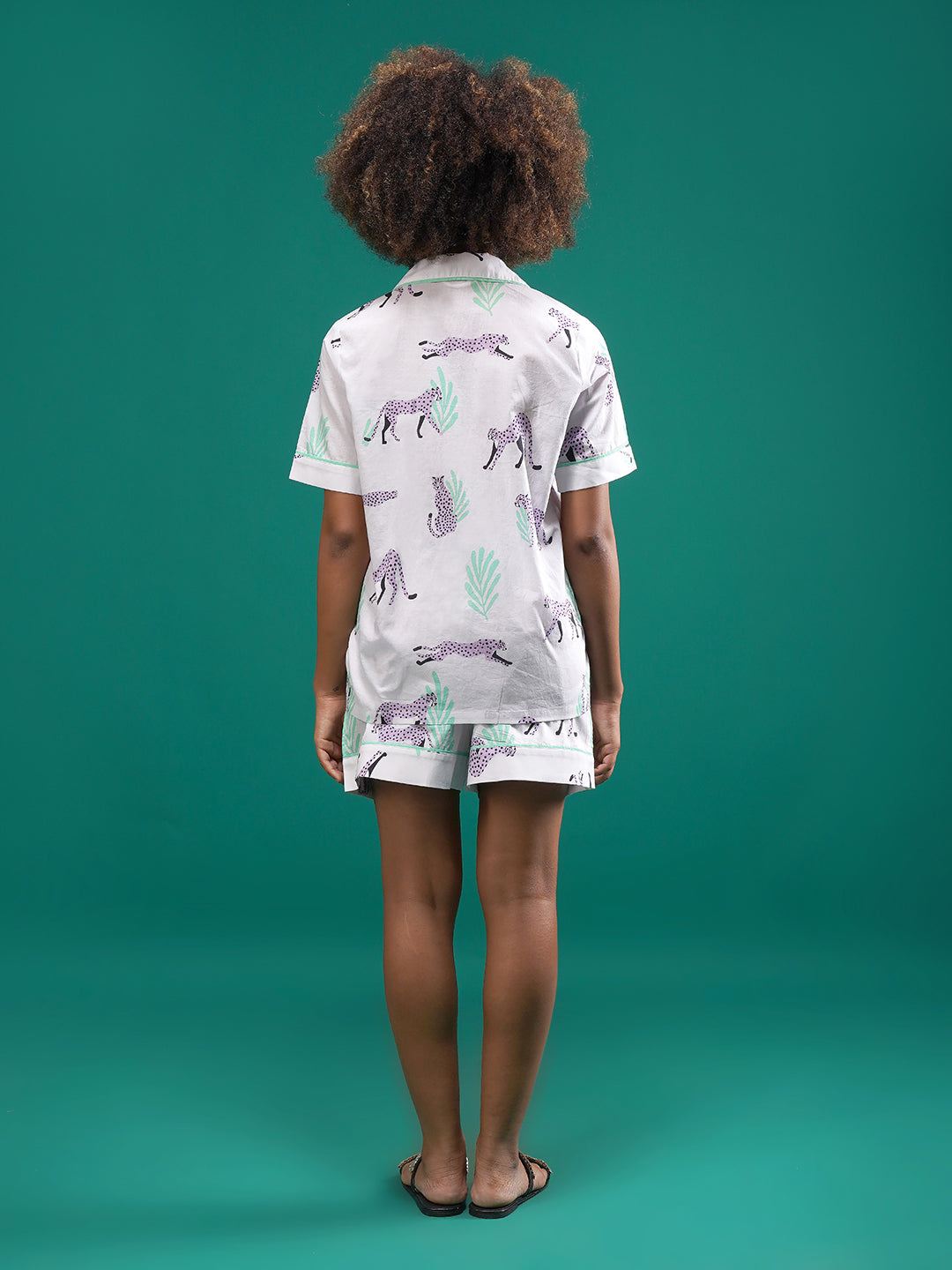 Wild Mauve Cotton Shorts Set