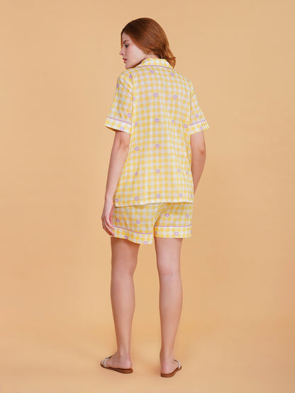 Picnic Bloom Cotton Shorts Set