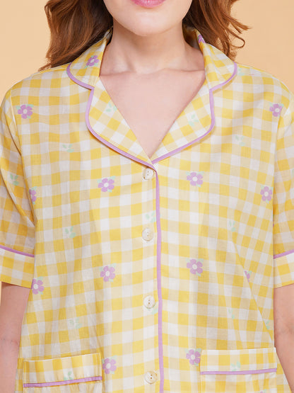 Picnic Bloom Cotton Shorts Set