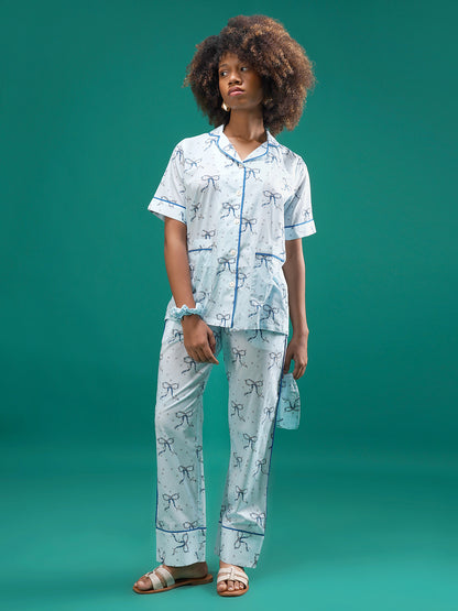 Twilight Bows Cotton Pajama Set