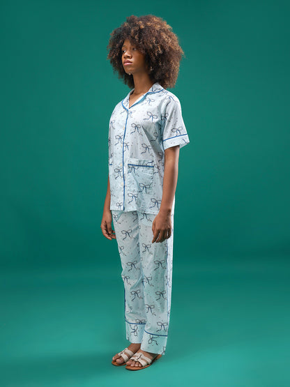 Twilight Bows Cotton Pajama Set