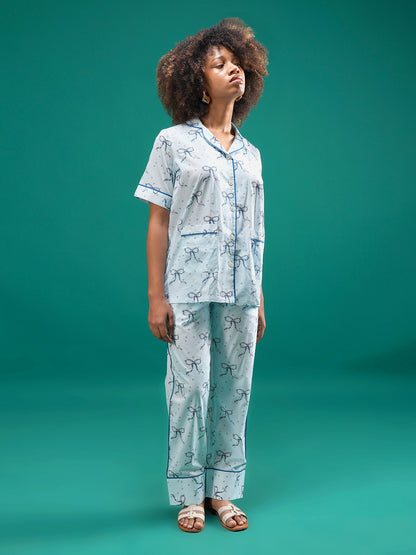 Twilight Bows Cotton Pajama Set