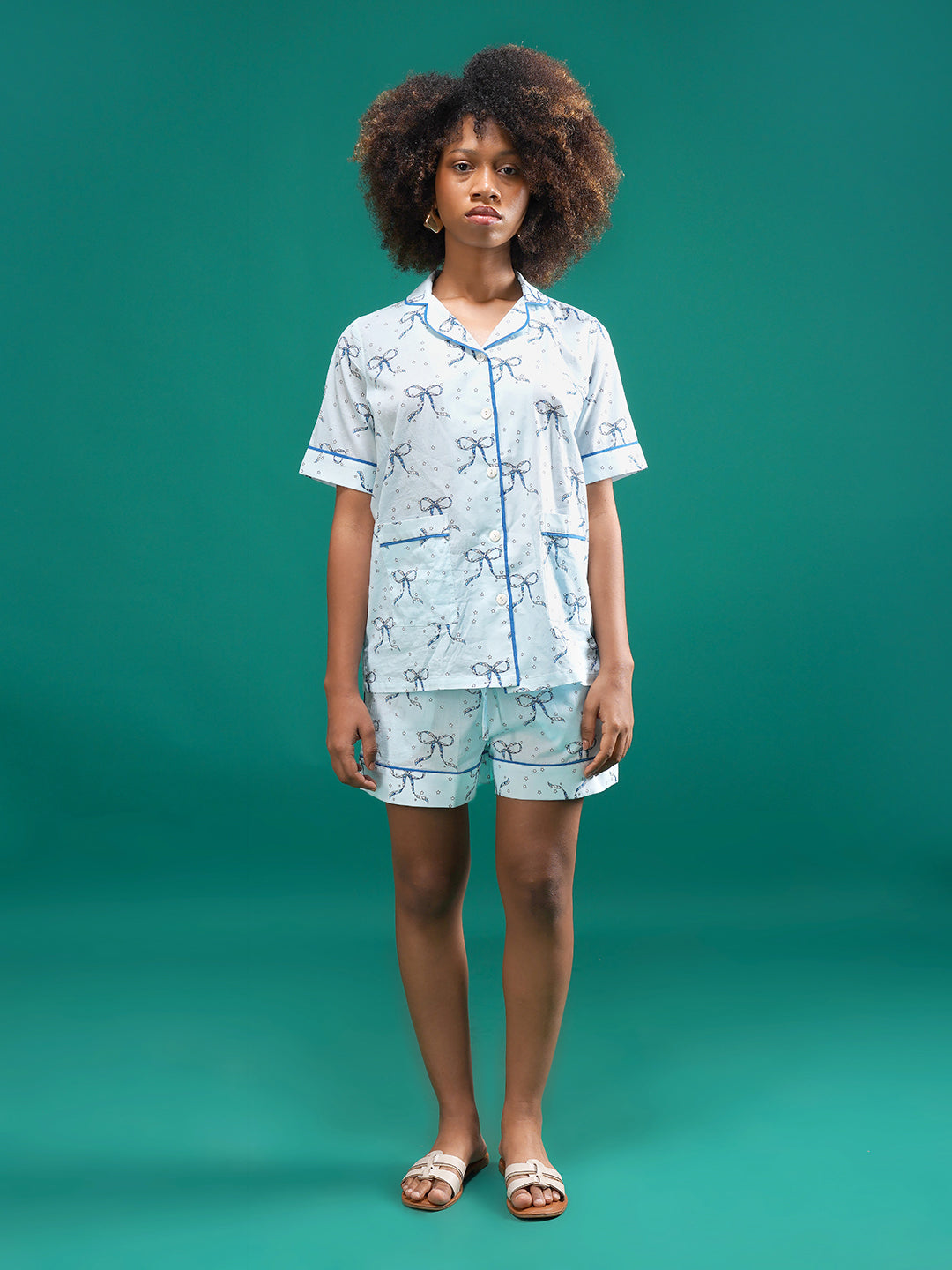 Twilight Bows Cotton Shorts Set