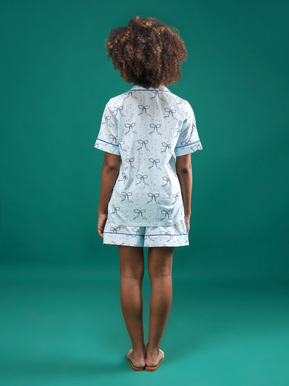 Twilight Bows Cotton Shorts Set