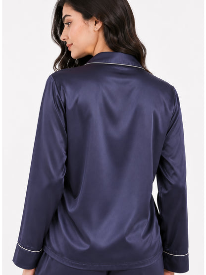 Nocturne Satin Classic Pajama Set