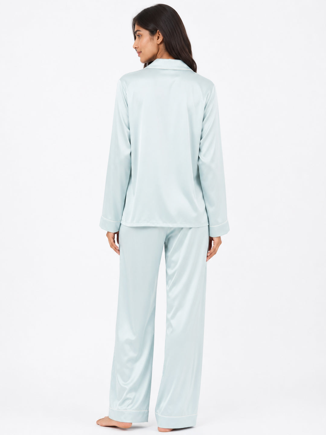 Opaline Satin Classic Pajama Set