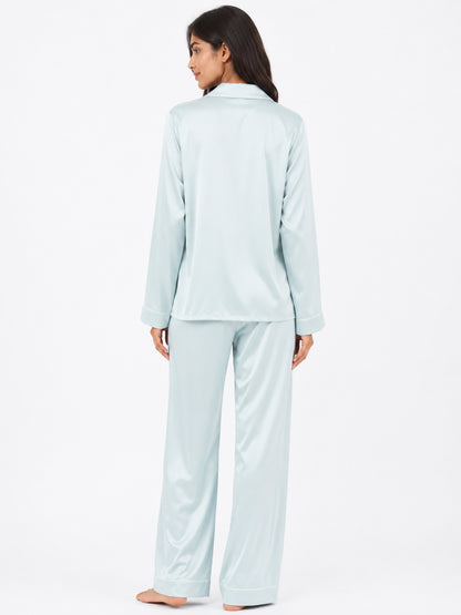 Opaline Satin Classic Pajama Set