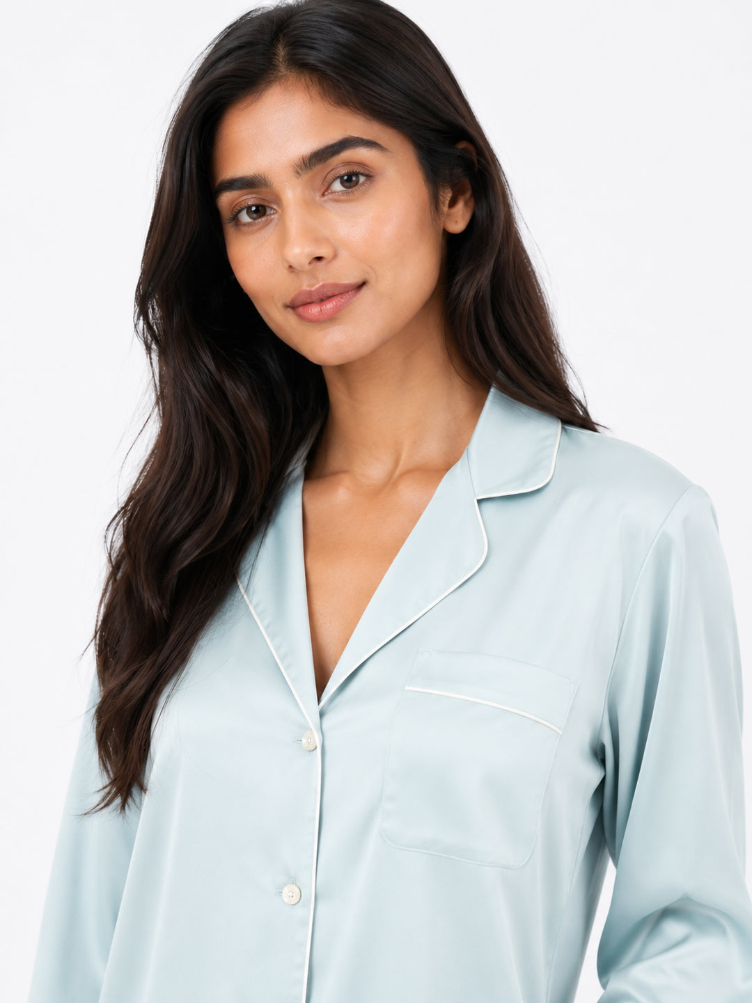 Opaline Satin Classic Pajama Set