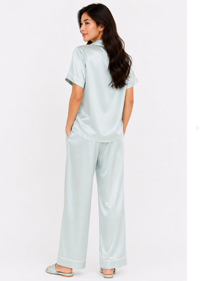 Opaline Satin Pajama Set