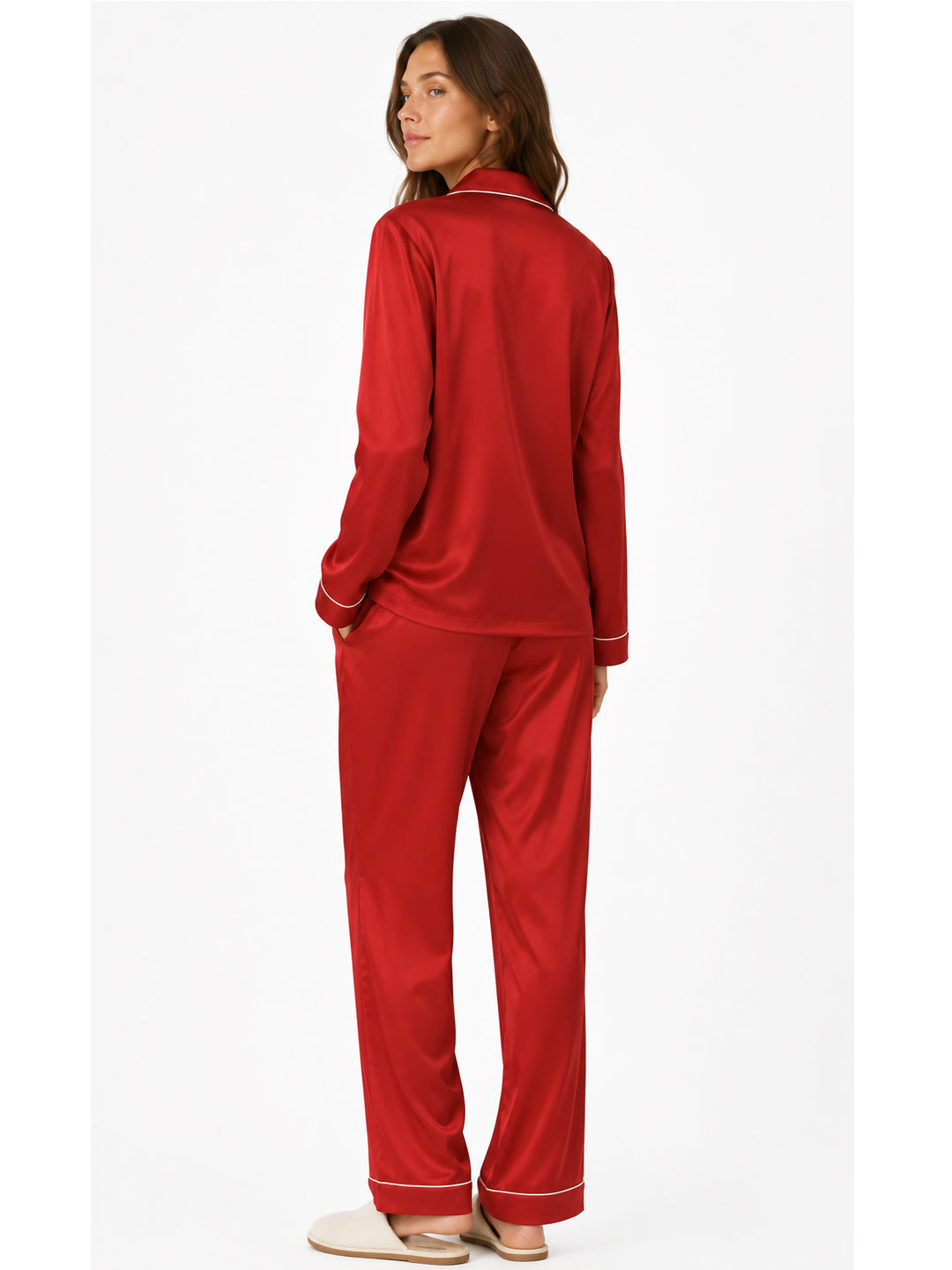 Rubis Satin Classic Pajama Set