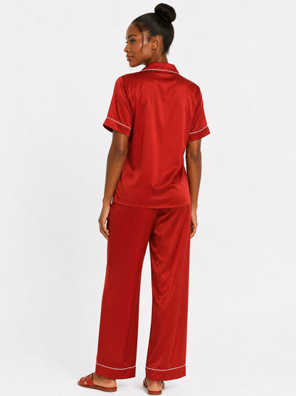 Rubis Satin Pajama Set