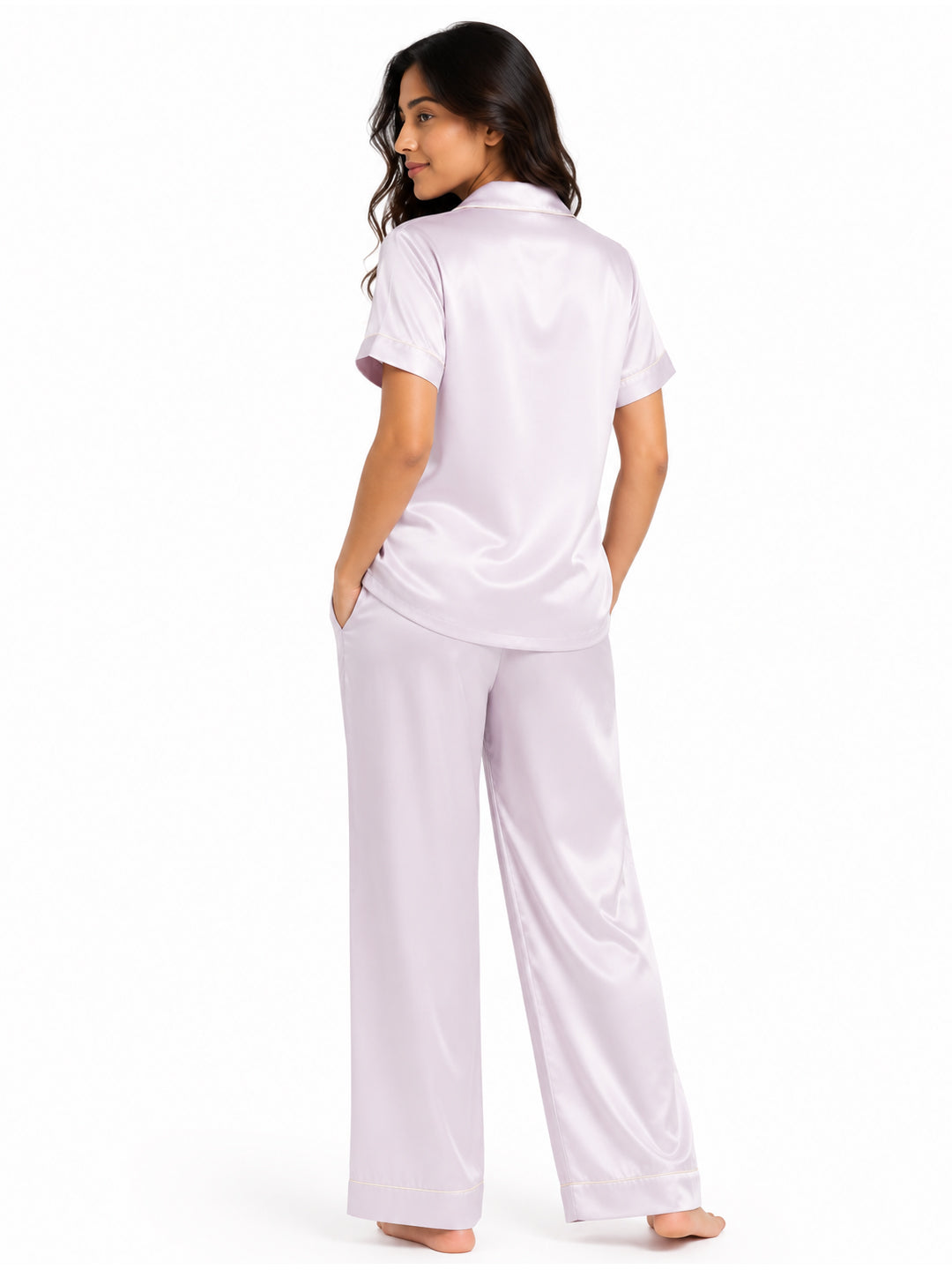 Wisteria Satin Pajama Set