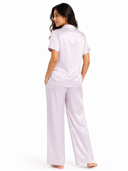 Wisteria Satin Pajama Set