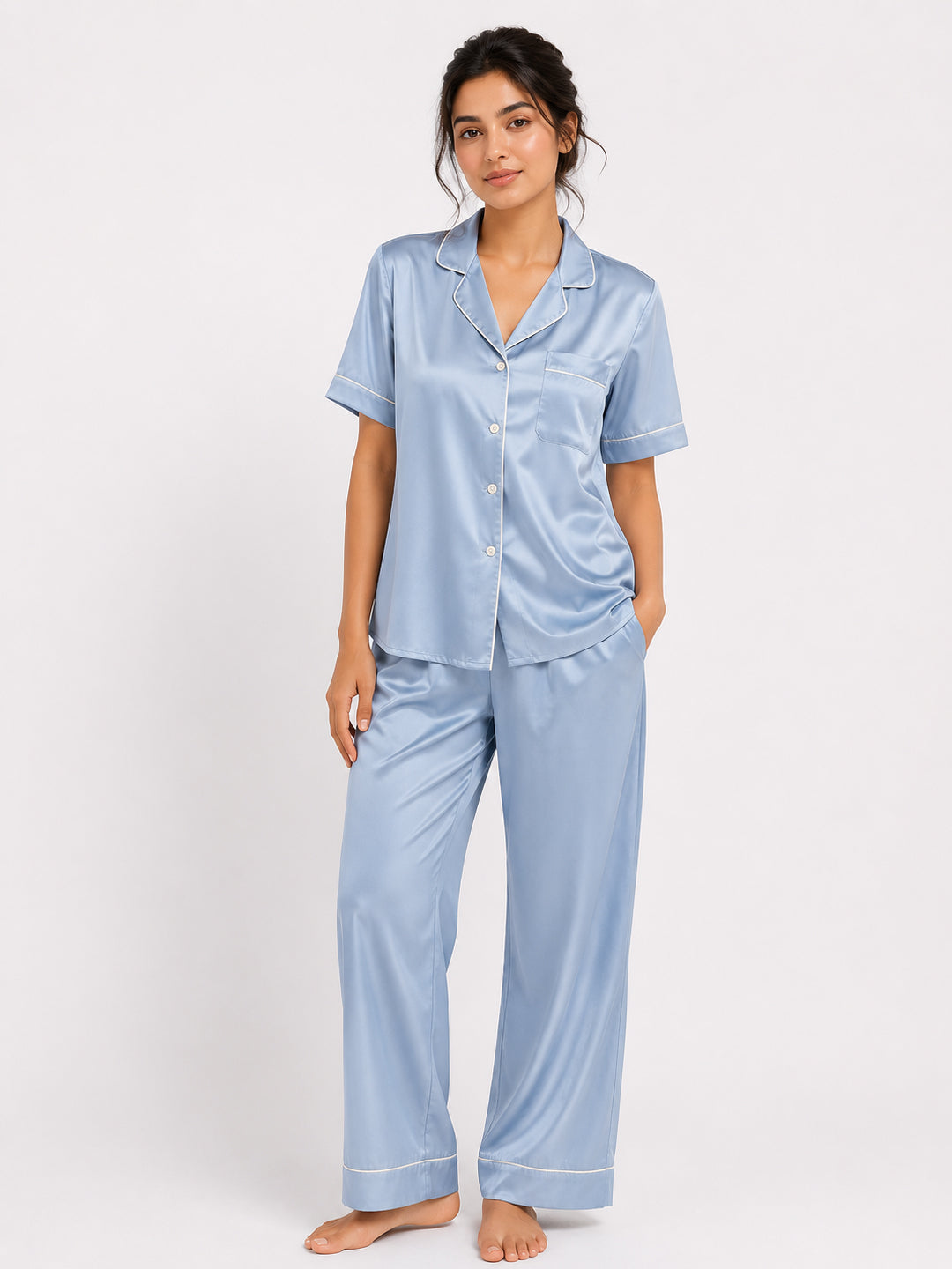 Zephyr Satin Pajama Set