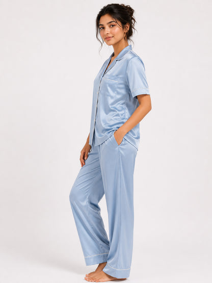Zephyr Satin Pajama Set