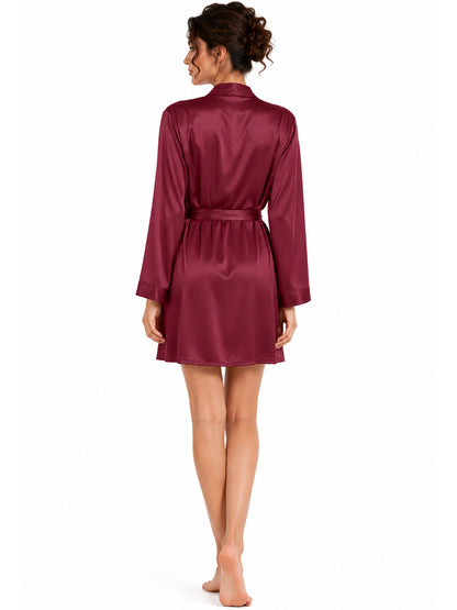 Claret Satin Set