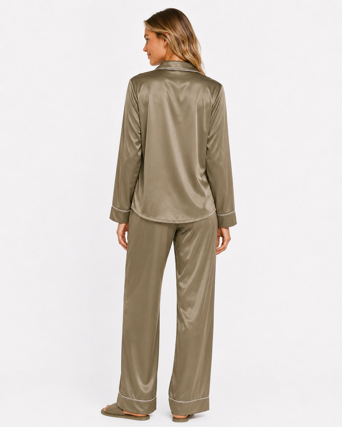 Cypress Satin Classic Pajama Set