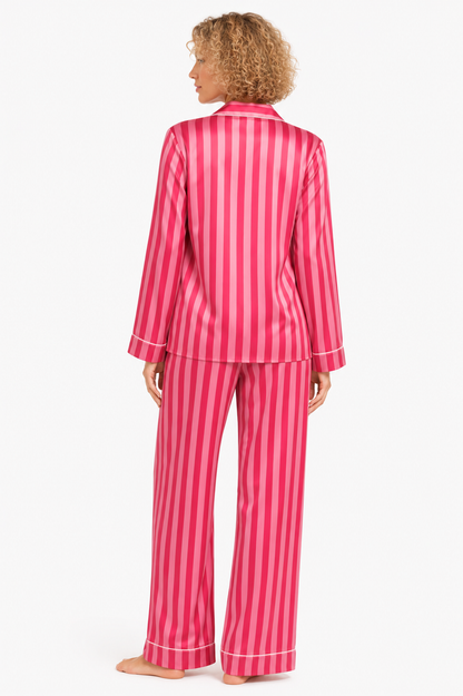 Bonbon Satin Classic Pajama Set