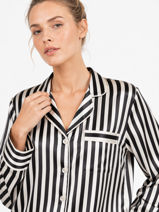 Éclipse Satin Classic Pajama Set
