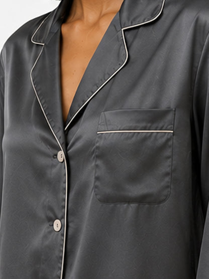 Mercure Satin Classic Pajama Set