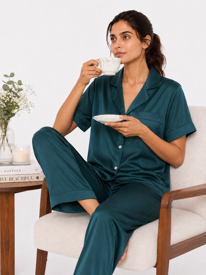 Pelagia Satin Pajama Set