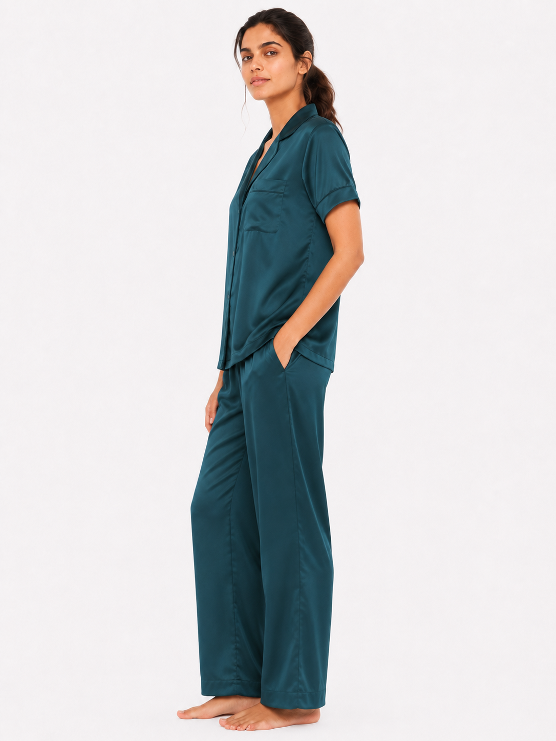 Pelagia Satin Pajama Set