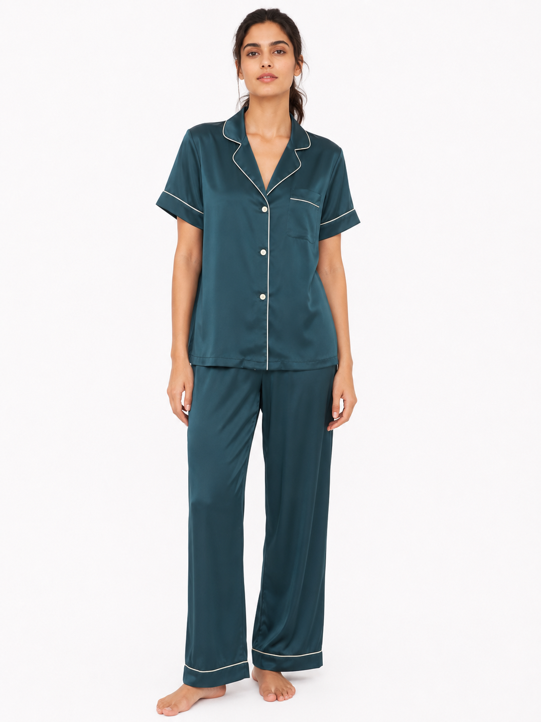 Pelagia Satin Pajama Set