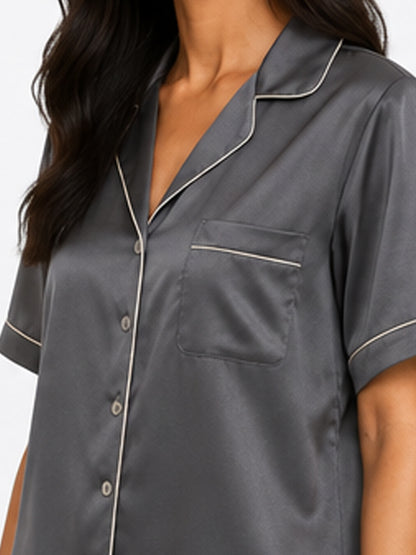 Mercure Satin Shorts Set