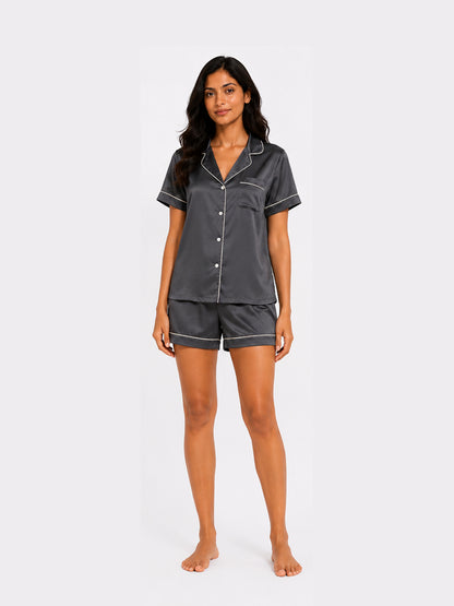 Mercure Satin Shorts Set