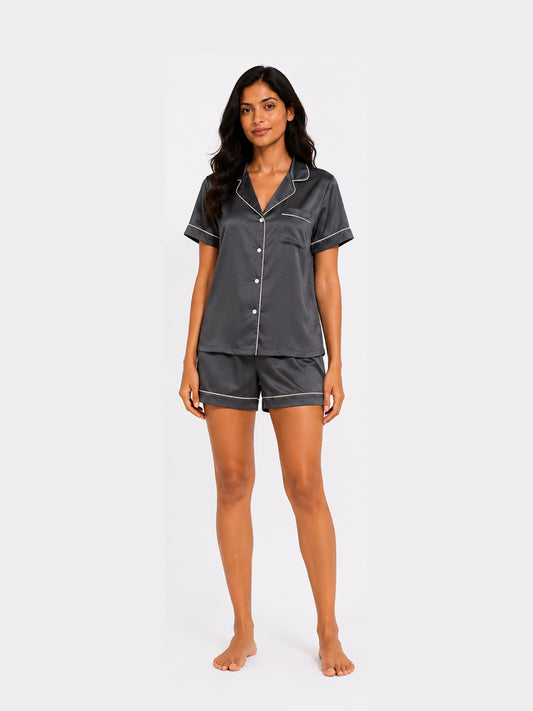 Mercure Satin Shorts Set