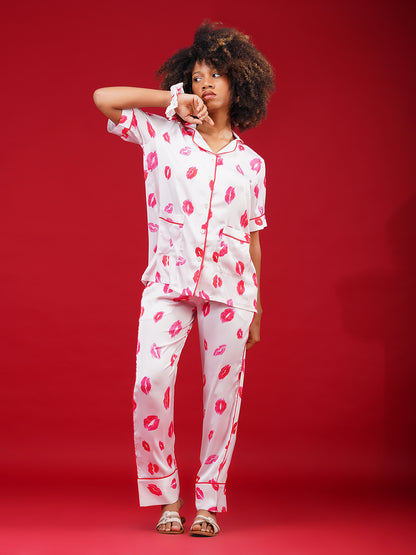 Kiss Kiss Pajama Set