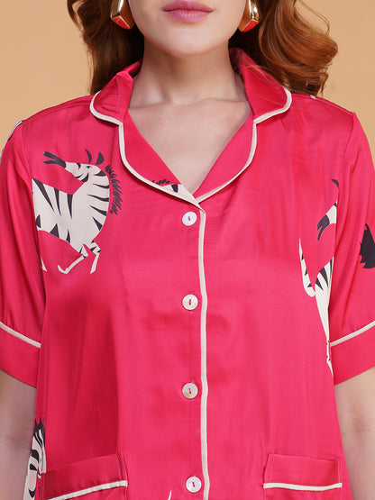 Zebra Parade Pajama Set