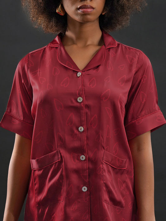 Velvet Heart Pajama Set