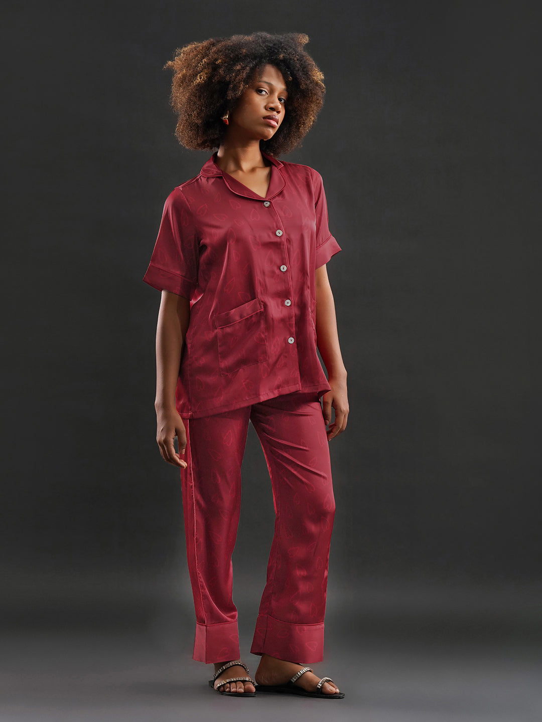 Velvet Heart Pajama Set