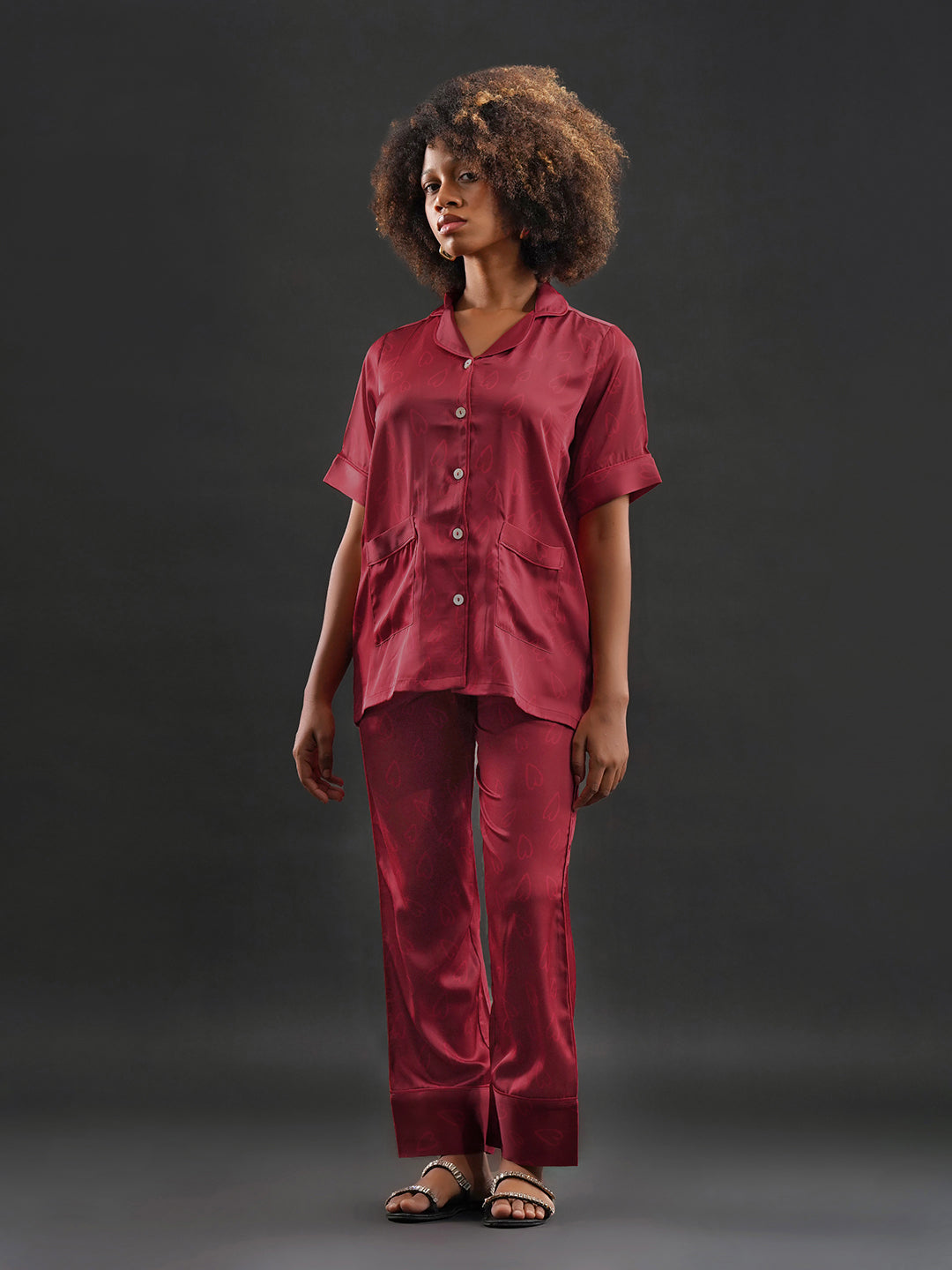 Velvet Heart Pajama Set