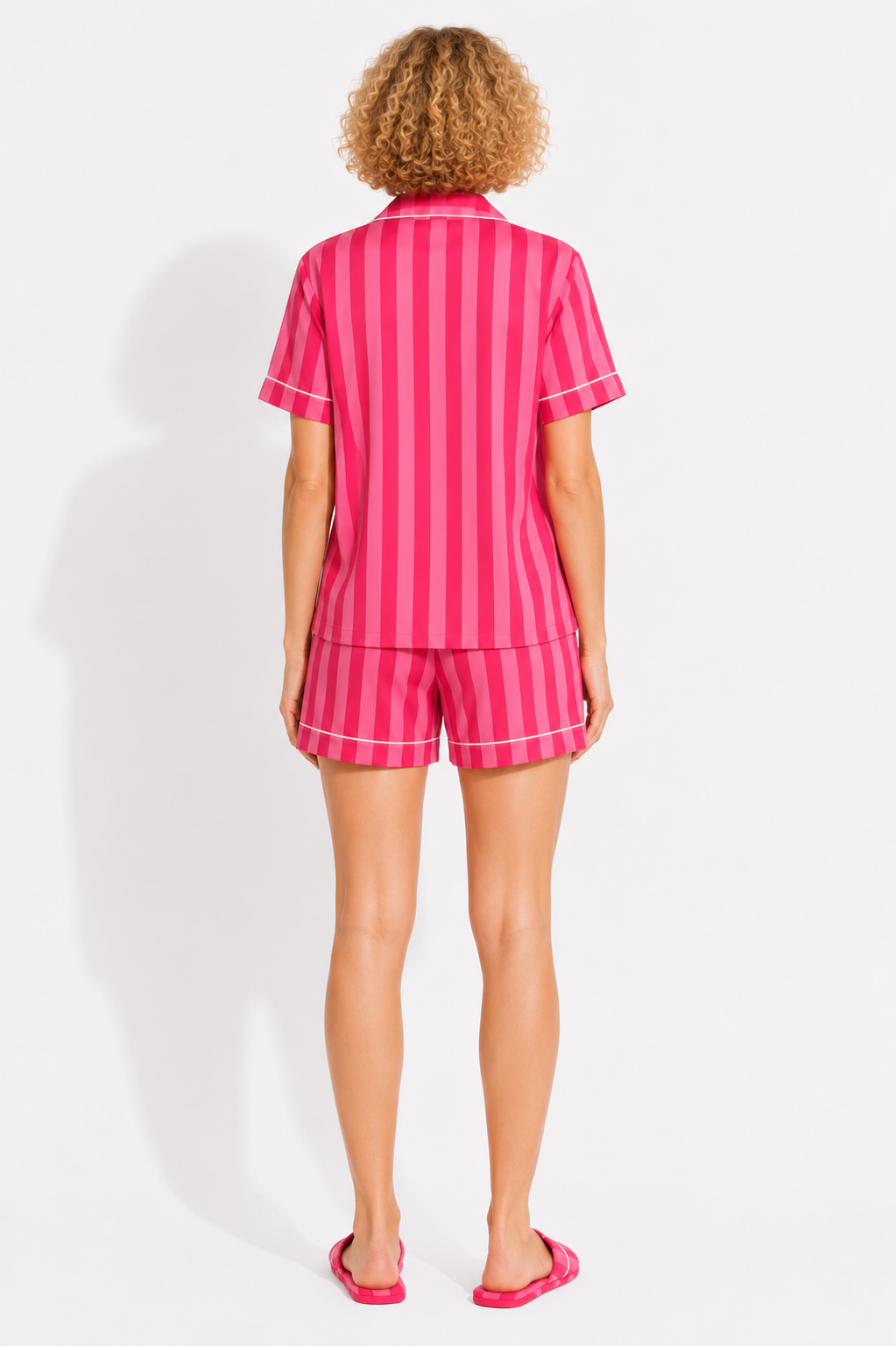 Bonbon Satin Shorts Set