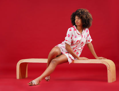 Kiss Kiss Shorts Set