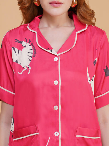 Zebra Parade Shorts Set