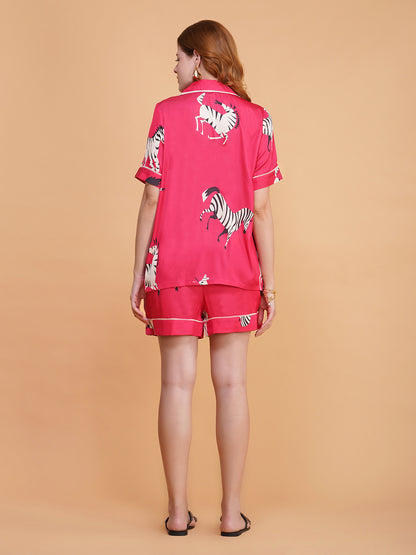 Zebra Parade Shorts Set